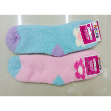 Plain Colour Lady Microfiber Sock Lady Cosy Socks